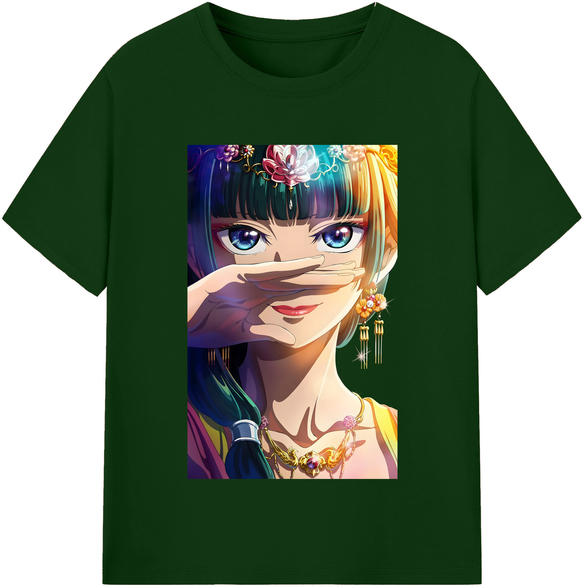 （画像用） 薬屋のひとりごと The Apothecary Diaries 綿100％半袖Tシャツ（フロントプリント）